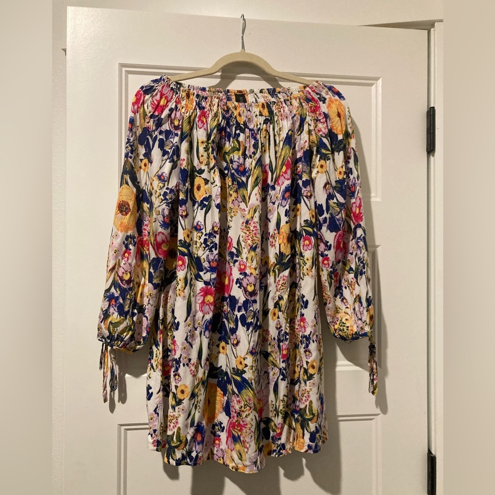 Off the shoulder mink pink dress